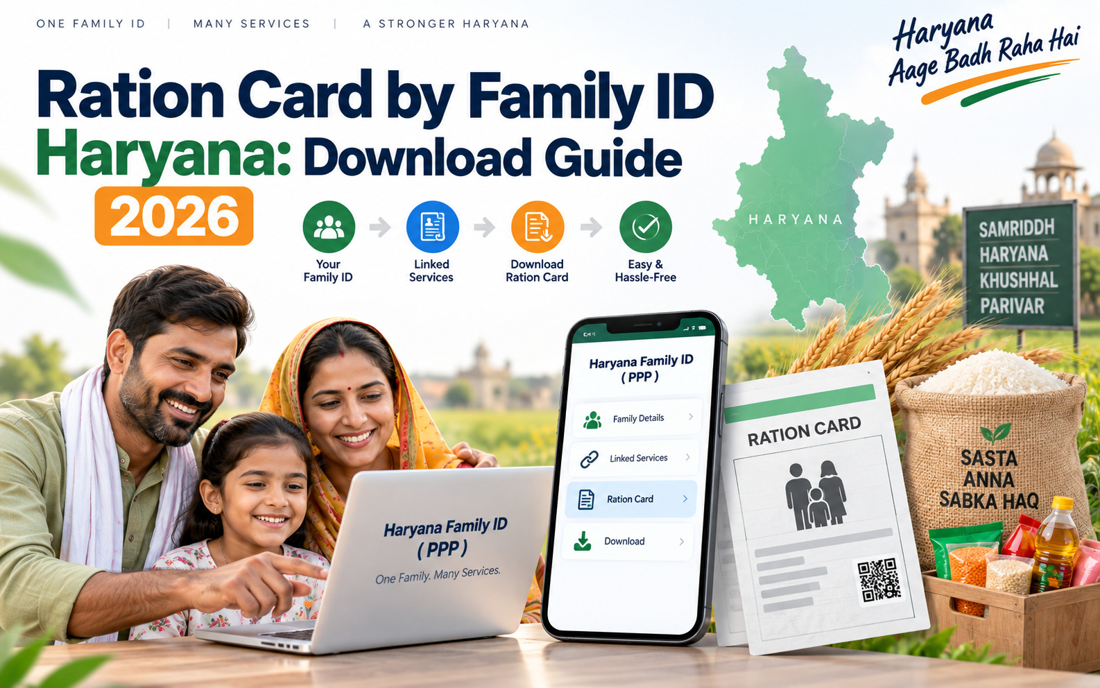 Ration Card by Family ID Haryana: Download Guide 2026 1