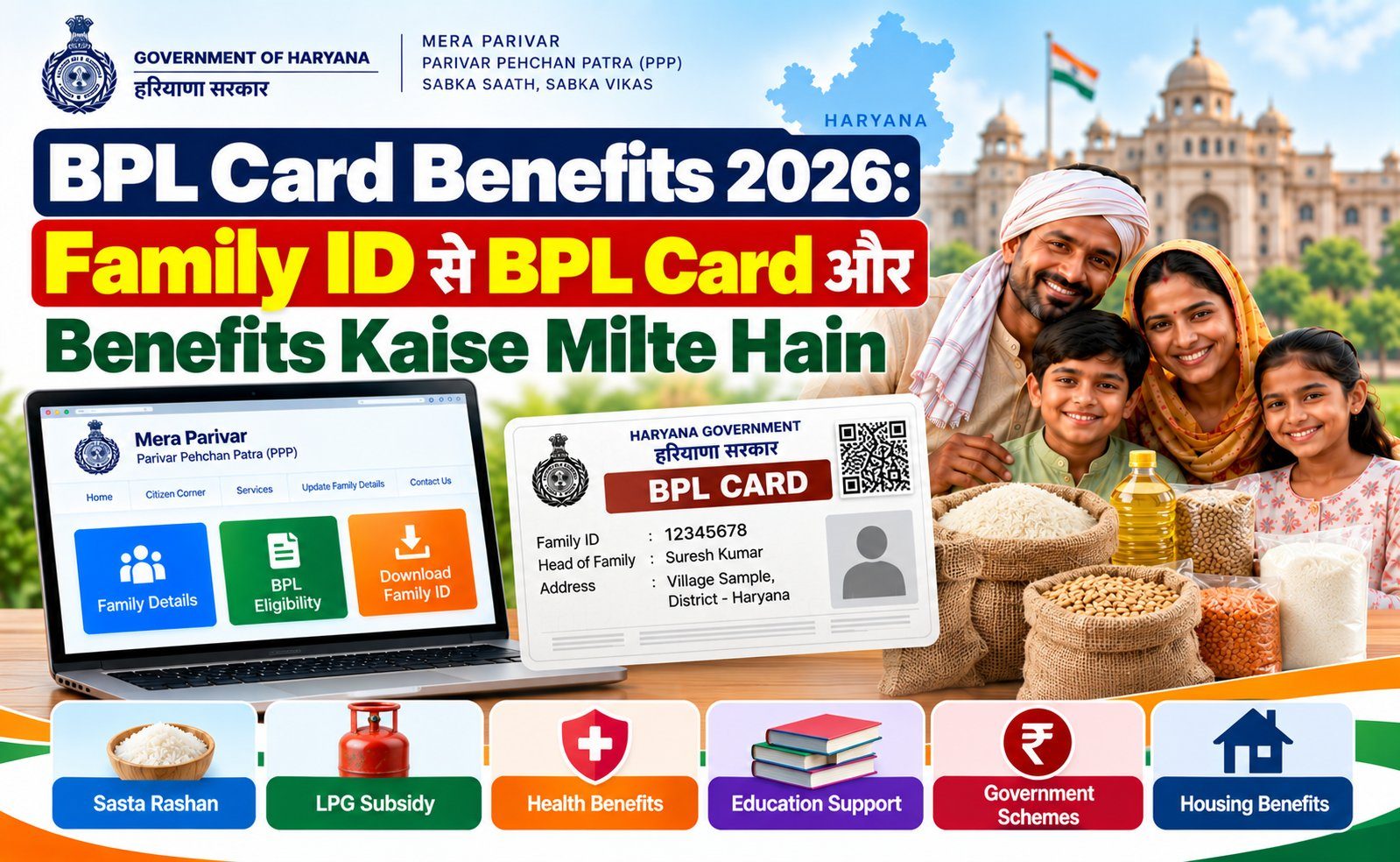 BPL Card Benefits 2026 — Family ID se BPL card aur benefits